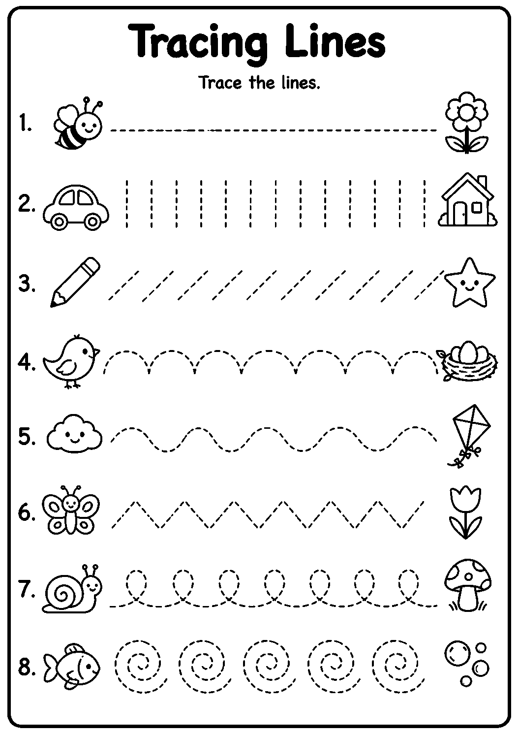 Trace The Letters Worksheet