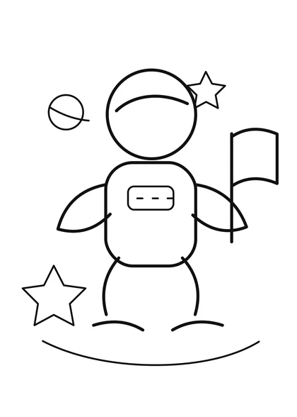 Astronaut Coloring Page