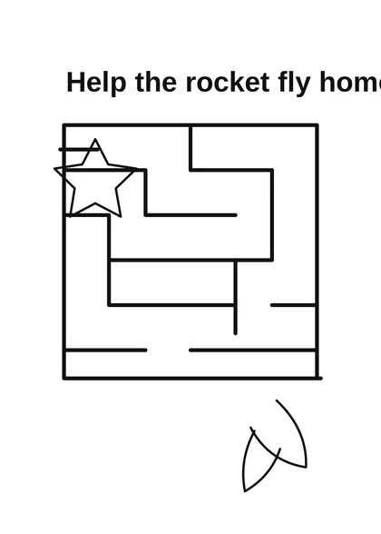 Easy Rocket Maze