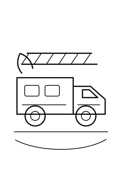 Fire Truck Coloring Page