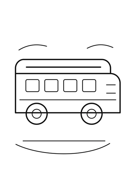 School Bus Coloring Page