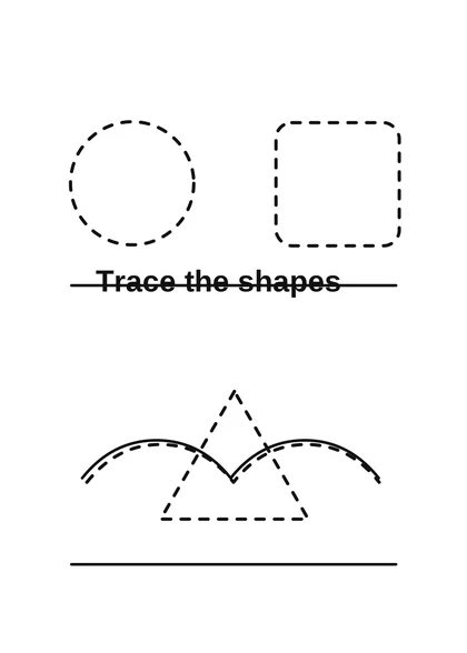 Shape Tracing Worksheet